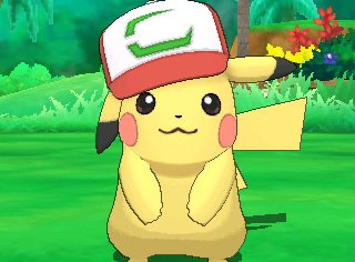 Cdigo QR Pikachu con gorra
