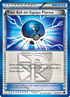 Carta de Pok Ball del Equipo Plasma