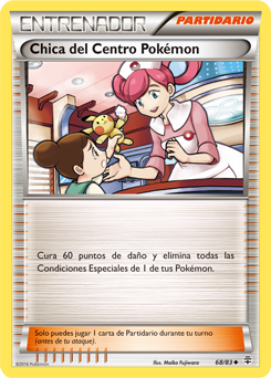 Carta de Chica del Centro Pokmon