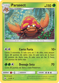 Carta de Parasect