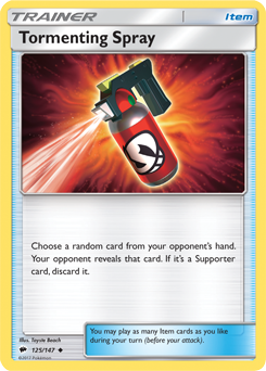 Carta de Espray Tormento