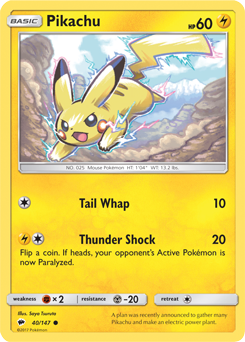 Carta de Pikachu