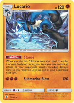 Carta de Lucario