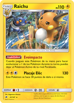 Carta de Raichu