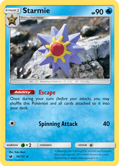 Carta de Starmie