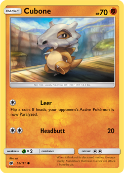 Carta de Cubone