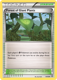 Carta de Bosque de Plantas Gigantes