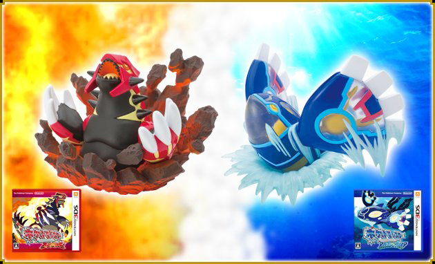 Figuras de edición limitada de Pokémon Rubí Omega y Zafiro Alfa