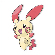 Artwork Plusle Ken Sugimori