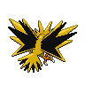 Sprite Zapdos Blanco Negro