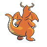 Sprite Dragonite Blanco Negro