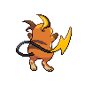 Sprite Raichu Blanco Negro