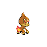 Sprite Chimchar Blanco Negro