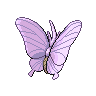 Sprite Venomoth Blanco Negro
