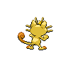 Sprite Meowth Blanco Negro