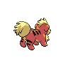 Sprite Growlithe Blanco Negro