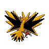Sprite Zapdos Blanco Negro