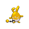 Sprite Azumarill Blanco Negro