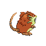 Sprite Raticate Blanco Negro