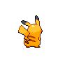 Sprite Pikachu Blanco Negro