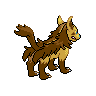 Sprite Mightyena Blanco Negro