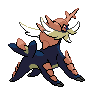 Sprite Samurott Blanco Negro