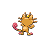 Sprite Meowth Blanco Negro