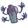 Sprite Cofagrigus Blanco Negro