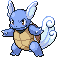 Sprite Animado Wartortle Blanco Negro