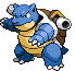 Sprite Animado Blastoise Blanco Negro