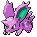 Sprite Animado Nidoran♂ Blanco Negro