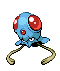 Sprite Animado Tentacool Blanco Negro