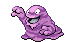Sprite Animado Grimer Blanco Negro