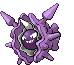 Sprite Animado Cloyster Blanco Negro