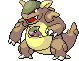 Sprite Animado Kangaskhan Blanco Negro