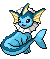 Sprite Animado Vaporeon Blanco Negro