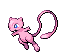Sprite Animado Mew Blanco Negro
