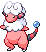 Sprite Animado Flaaffy Blanco Negro