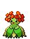 Sprite Animado Bellossom Blanco Negro