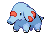 Sprite Animado Phanpy Blanco Negro