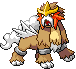 Sprite Animado Entei Blanco Negro