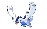 Sprite Animado Lugia Blanco Negro