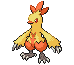 Sprite Animado Combusken Blanco Negro