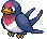 Sprite Animado Taillow Blanco Negro
