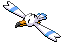 Sprite Animado Wingull Blanco Negro