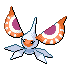 Sprite Animado Masquerain Blanco Negro