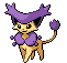 Sprite Animado Delcatty Blanco Negro