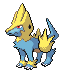 Sprite Animado Manectric Blanco Negro