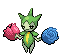 Sprite Animado Roselia Blanco Negro