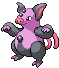 Sprite Animado Grumpig Blanco Negro